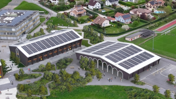 Ollon : une nouvelle piscine couverte devrait sortir de terre au sein du Collège de Perrosalle 